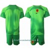 Conjunto (Camiseta+Pantalón Corto) Portero Países Bajos Primera Equipación Mundial 2022 - Niño